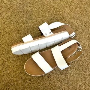 Cute White Strap Sandals